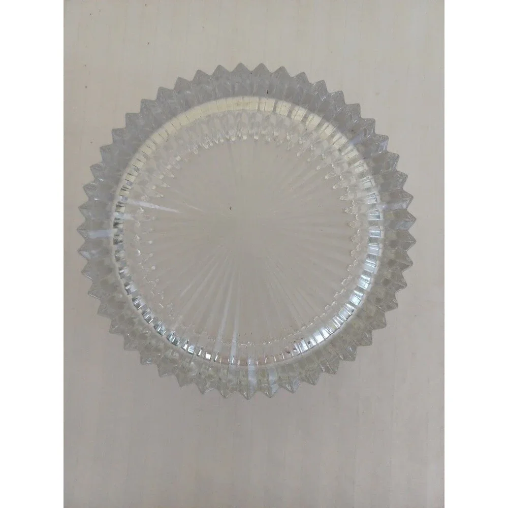 Mikasa vintage crystal Diamond Fire pattern small bowl 6